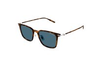 Lunettes de soleil Montblanc Homme MB0354S004-HAVANA-SILVER-BLUE52 - MB0354S004-HAVANA-SILVER-BLUE52